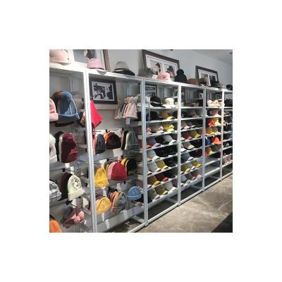 China Environmental Friendly Baseball Headgear Hats Floor Display Furniture For Supermarket for sale