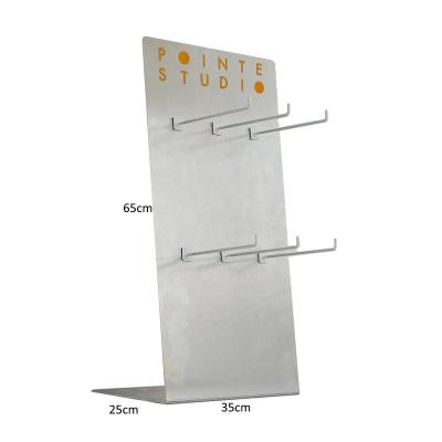 China Environmental Friendly Table Top Chain Accessories Mobile Phone Hanging Rack With Hook For Retail for sale