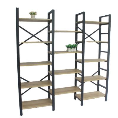 China eco-friendly steel wooden book shelves for sale