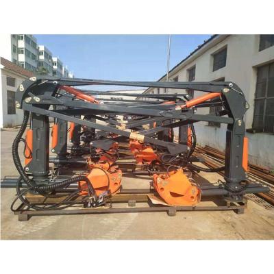 China Excavator Hydraulic Attachments Telescopic Arm Log Timber Boom And Crane With Grapple 350kg for sale