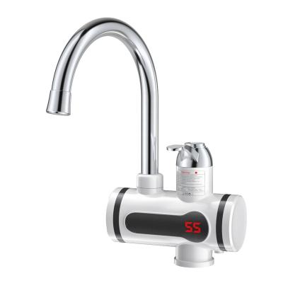 China Hot Faucet 3000W Temperature Display Electric Tankless Kitchen Faucet Heater Water Heating for sale