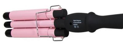 China Triple Wave curling iron JR-266-19# pink for sale