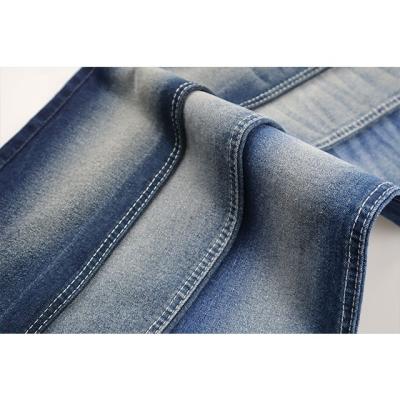 China MT201A breathable blue color 10 oz cotton with stretch twill denim fabrics for comfortable jeans for sale