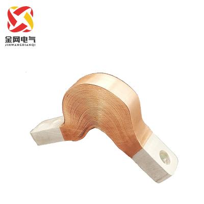 China Custom Copper Aluminum Flexible Low Voltage Power Distribution System Bend 70mm2 Connector For Bus Bar for sale