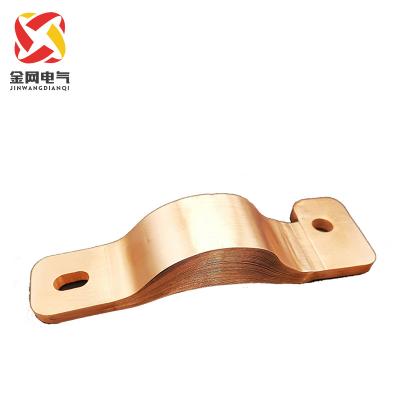 China low voltage power distribution system low price I54 soft copper aluminum flexible connector for 60mm busbar system for sale