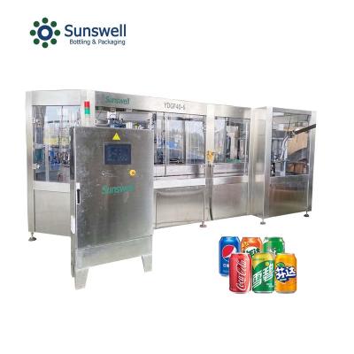 China High Precision Filling Level Customized Tin Can Plant Line Filling Seaming Machine For Carbonated Drinks Cocktail Soda Water Energy Drink for sale