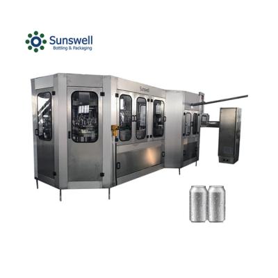 China Stable Isobaric PET Beverage and Aluminum Can Filling Machine Soft Drink Beverage Performance Filling Machine for sale