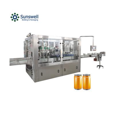 China Automatic Rotary Beverage Beer Machine Automatic Filling Sealing Filling Line for sale