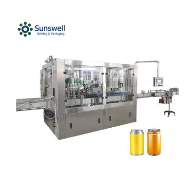 China Automatic Automatic Beverage Beer Can Bottling and Canning Machine Filling Line for sale