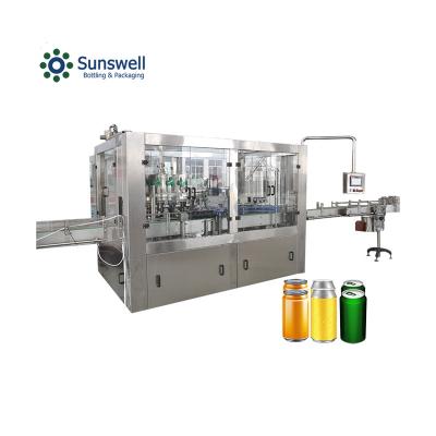 China Automatic Beer Can Filling Machine Beverage Beer Canning and Sealing Line for sale