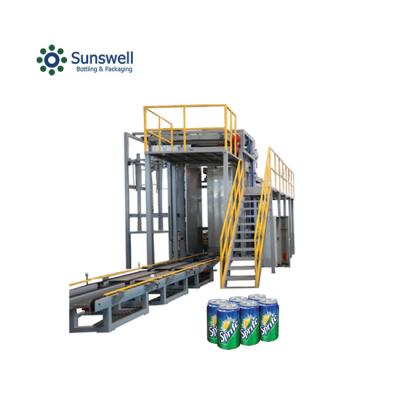 China Factory Price Food Empty CSD Juice Aluminum Can Glass Bottle Depalletizer Box Depalletizer And Unloading Machine for sale