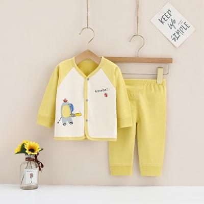 China Autumn Casual Newborn Baby Clothes Cotton Spring and Suit, Long Sleeve Newborn Baby Underwear Sets for sale