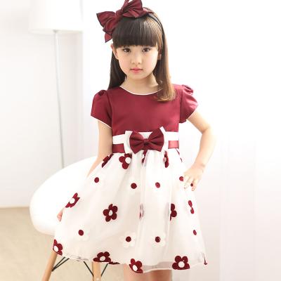 China Viable Girls Dress 2021 Summer Costume Dress SUNFLOWER Princess Dress Tulle Skirt Organza New for sale