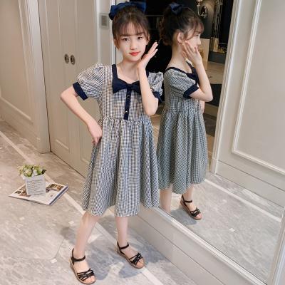 China Viable Girls Short Sleeve Summer Casual Dress Summer Girls Princess Western Dress for sale