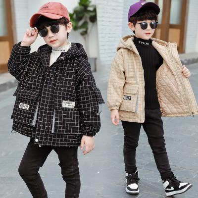 China 100% Cotton Winter Clothing Boys Warm Coat Children's Polyester Winter Thickened Parka Cotton-padded Jacket Children's Padded Jacket for sale