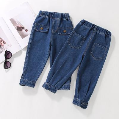 China Baby boy's jeans fashionable long Johns girls' jeans children's pants children's clothing spring and autumn fashionable denim for sale