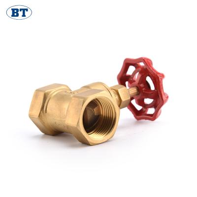 China BT4001 Italy General Type PN16 BSP/NPT Stem Gate Valve Brass Thread 1/2