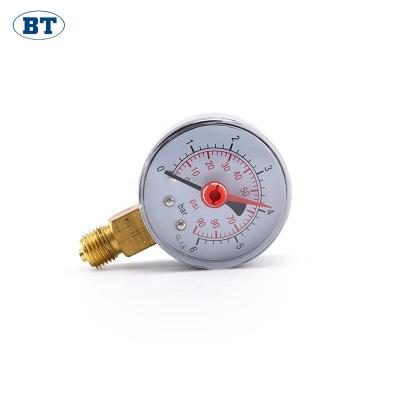 China sillicon marine oil filled pressure stainless steel wutt oil thermometer digital gas pressure gauge BM001 for sale