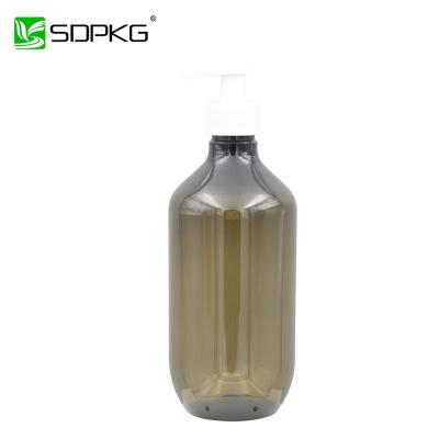 China Non Spill Any Color 500ml PET Manufacturers Selling Plastic Bottles With Pump For Cosmetic for sale