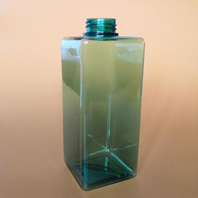 China Personal Care 600ML PETG BOTTLE PLASTIC LIQUID BOTTLE SQUARE BOTTLE for sale