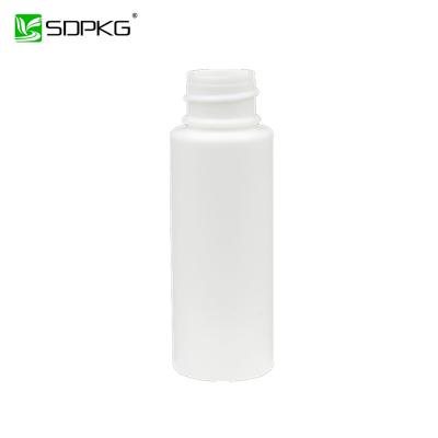 China White Color Personal Care HDPE 30ml Plastic Bottle Flat Shoulder for sale