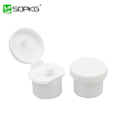 China Flat Flip Top Cap Smooth Cap Mushroom Shampoo /Lotion Bottle Flip Top Cap 24 410 for sale