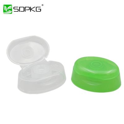 China Smooth Cap Transparent Color Or Green Color Any Color Shampoo Plastic Liquid Shake Top Cap for sale