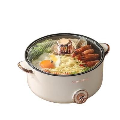 China Easily Cleaned Electric Skillet Cooking Pot Set 2.5L 3L 3.5L 4L Stainless Steel Soup Pot Noodle Pot Multi Food Electric Steamer Rick Cooker for sale