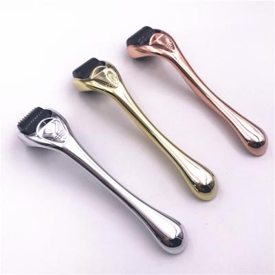 China Cellulite Reduction Silver Gold Rose Gold Color 540 Titanium Microneedle Derma Roller 0.5mm Premium Silver Acne Scar Wrinkles for sale