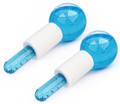 China Blood Vessel Removal Ice Globes Face Lifting, Face Ice Globe Roller & Eye Puffiness Relief, Cooling Face Massager Skin Care Tools for sale