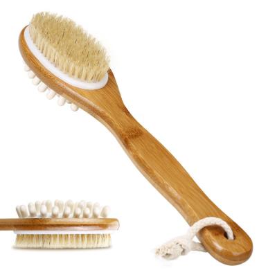 China Eco-friendly Soft Long Handle Bath Back Scrubber Back Brush Shower Massage Body Brush New for sale