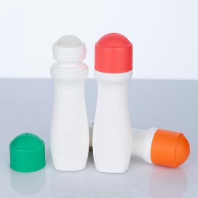 China 30ml Cosmetic No Puddle Roll On Oil Bottles Customized Portable Plastic Refillable Mini Cosmetic Roll On Essential Oil Bottle for sale