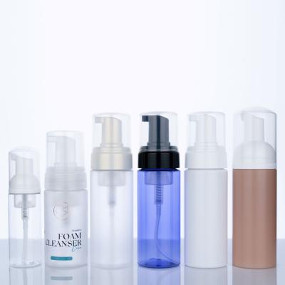 China Personal Care Products Plastic Empty Plastic Cylinder Bottle Pet Bottle Clear Shampoo Foam Bottle for sale