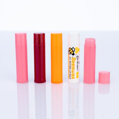 China Cosmetic Lipstick Tube Empty Plastic Lipstick Tube Customize Lipstick Container Mini Lip Balm Tube 5g Empty Plastic Lipstick Tube For Cosmetic for sale