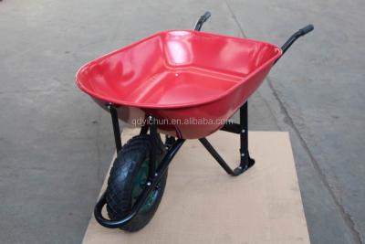 China Steel Construction Heavy Duty Metal Wheelbarrow Garden Wheelbarrow WB7407 for sale