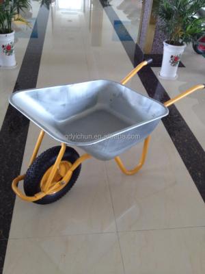 China WB5009 Durable Heavy Duty 75L Metal Construction Wheelbarrow for sale