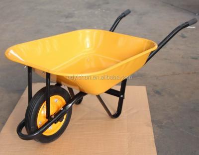 China Thailand Construction Metal Wheelbarrow With Solid Wheelbarrow Wheels 6501 for sale