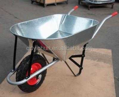 China Hot dip galvanized welding metal wheelbarrow 120L WB9900-1 for sale