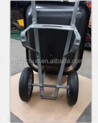 China wb9800 130L construction plastic heavy duty plastic wheel barrow for sale