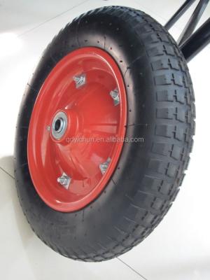 China European Style 13 in Wheelbarrow Ribbed Flat Free Tire for sale