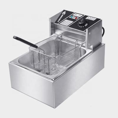 China Wholesale Commercial Countertop Deep Fryer Oil Fryer Morden Stainless Steel 6L Electric Deep Fryers For Restaurant Hotel for sale