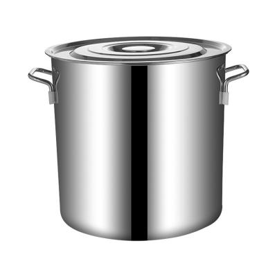 China Large Sustainable Food Grade Stainless Steel Stock Pot Customized Commercial Soup&stock Supplying Pots For Restaurant Hotel for sale