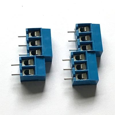 China Right Angle Screw PA66 300 Terminal Block 5.0mm Pitch Spring PCB Terminal Block 90 Degree Led PCB WJ300 KF300 DG300 for sale