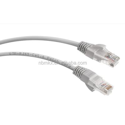 China Telecommunication High Quantity Cat6 RJ45 UTP Patch Tie Down 1m PVC Gray for sale