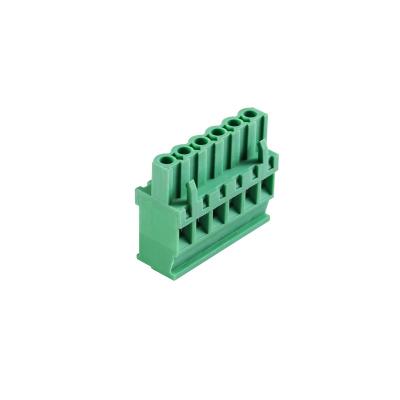 China PA66 5.08mm Pluggable Terminal Block MX2EDGKA for sale