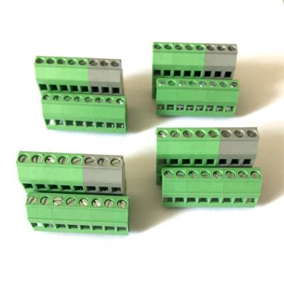 China Factory 300V 20A Double Row Screw Terminal Block Custom PA66 5.0mm 5.08mm MX129DG Terminal Blocks for sale