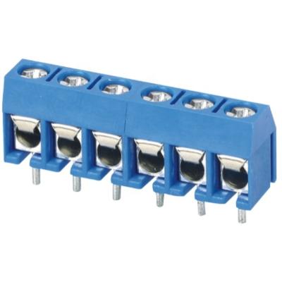 China PA66 PCB Screw Terminal Block 301screw Terminal 5.0 Mm Pitch Screw Connector for sale