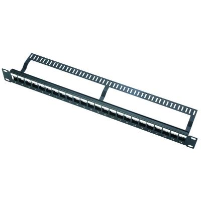 China VT-P3724-1u 19inch 24 Left Blank Telecommunication Network Patch Panel for sale