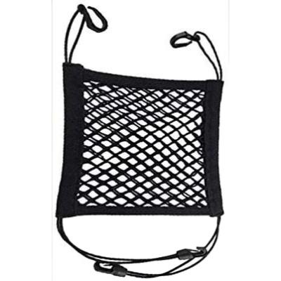 China 2 Layers Car Seat Storage Net Middle Nylon Mesh Organizer Universal Car Net Organizer for sale