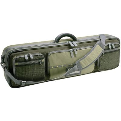 China Durable Fishing Tackle Bag Fly Fishing Rod Gear Bag Case, Hold 4 Fishing Rods, Heavy Duty Honeycomb Sight for sale